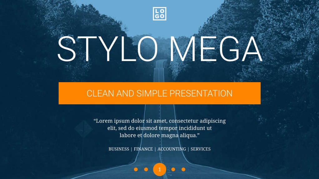 Free presentation stylo template