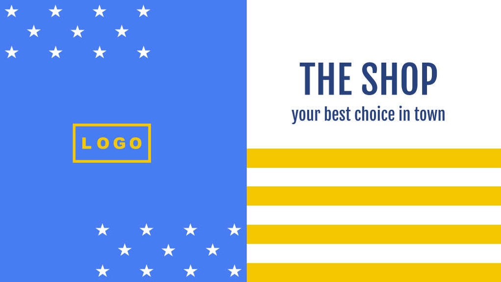 Free presentation the shop template