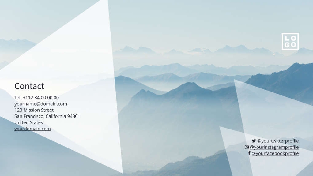 Free presentation travel template