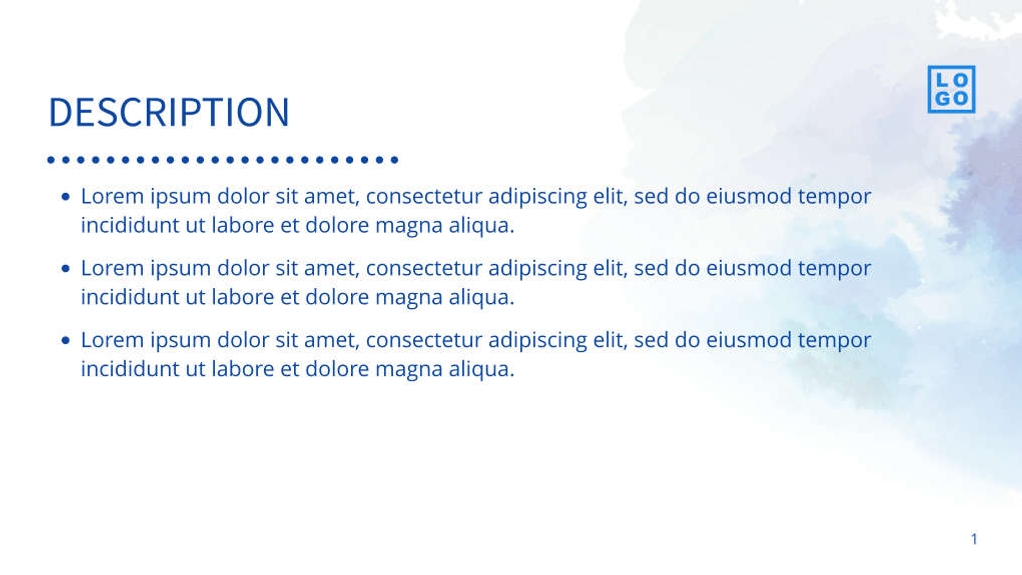 Free presentation water template