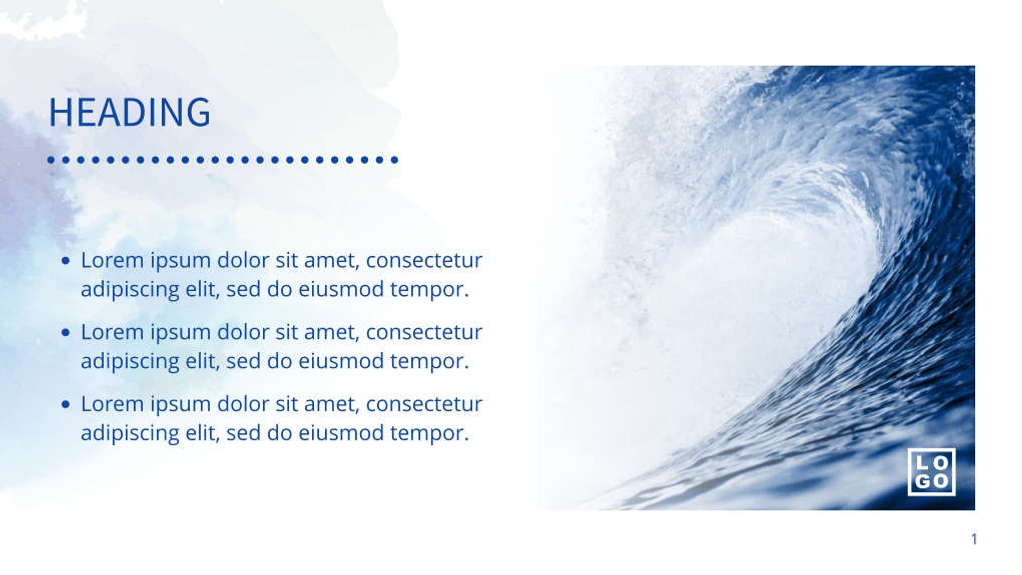 Free presentation water template