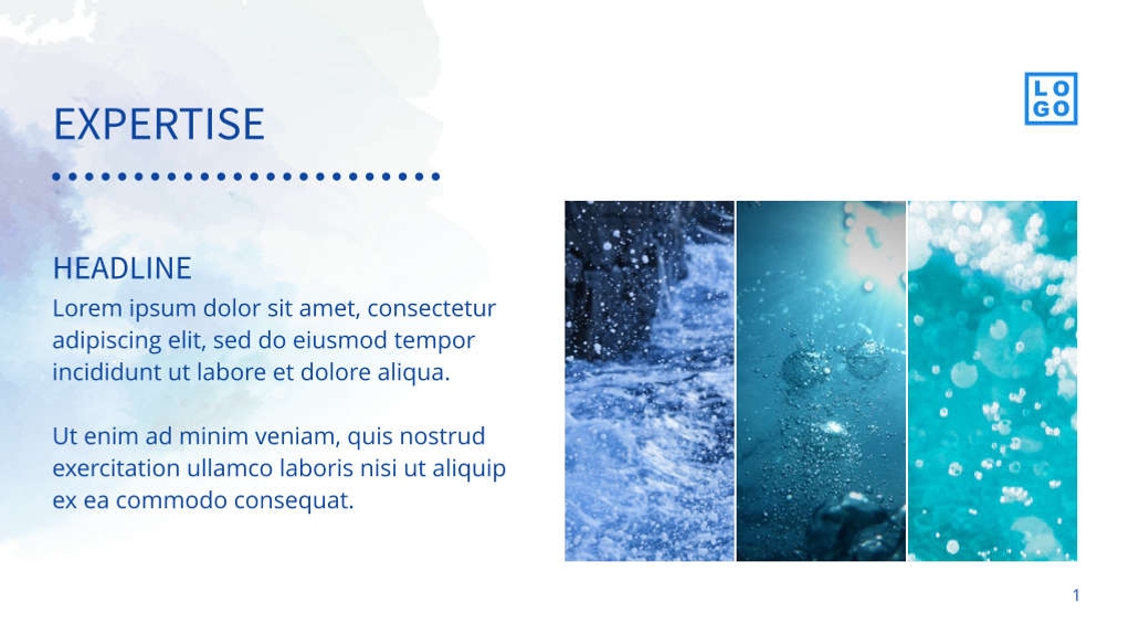 Free presentation water template