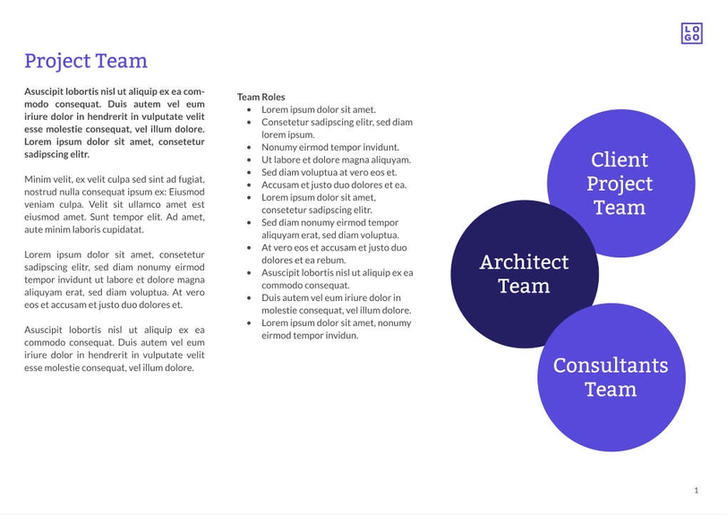 Free proposal architecture template