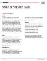 Free proposal data analytics template