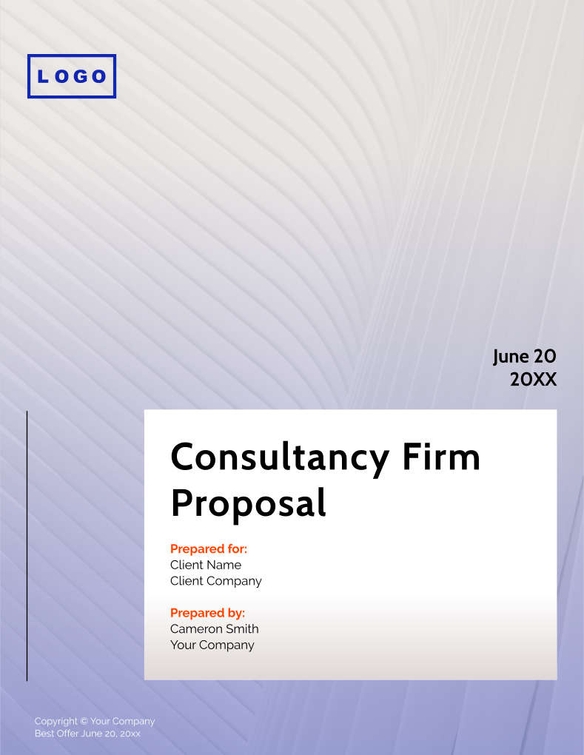 Free proposal digital consulting template