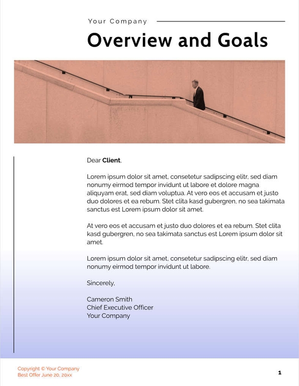 Free proposal digital consulting template