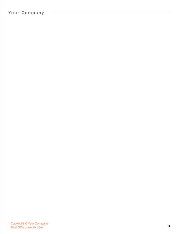Free proposal digital consulting template