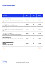 Free proposal digital marketing template