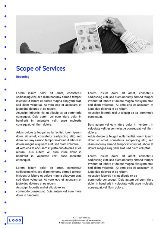Free proposal digital marketing template