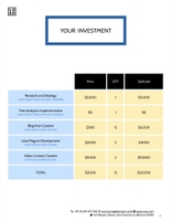Free proposal digital marketing template