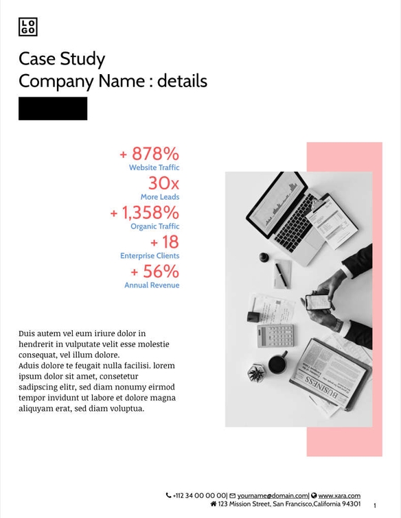 Free proposal digital marketing template