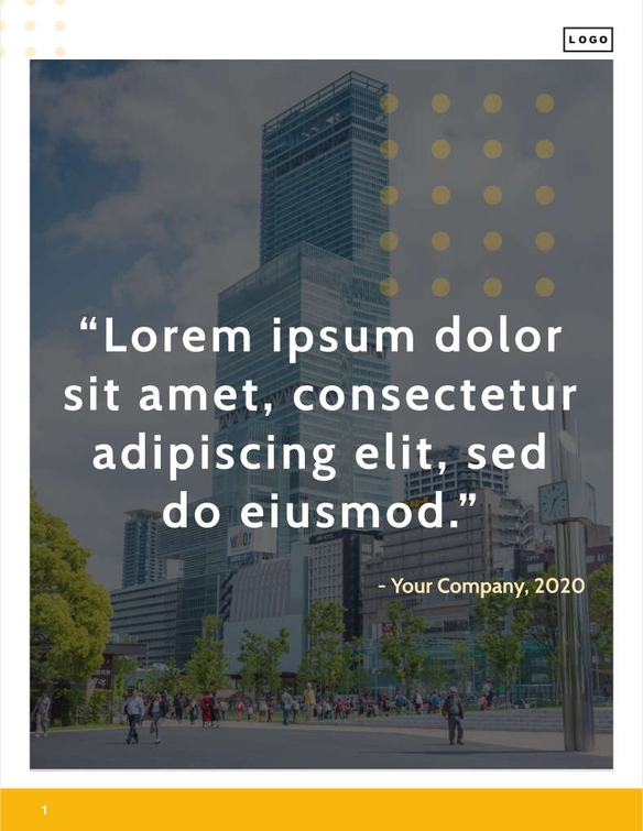 Free proposal modern template