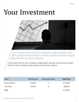 Free proposal resource management template