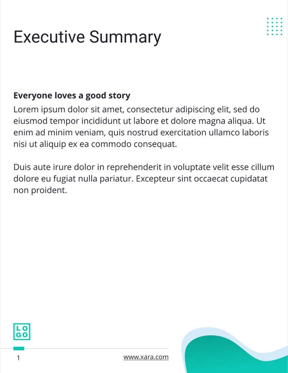 Free berichte – storytelling template