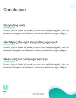 Free berichte – storytelling template