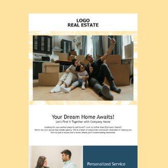 Free real estate – email marketing template