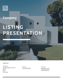 Listing presentation template