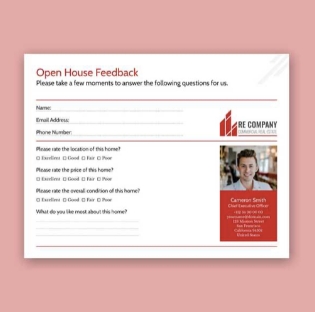 Xara real estate feedback form template