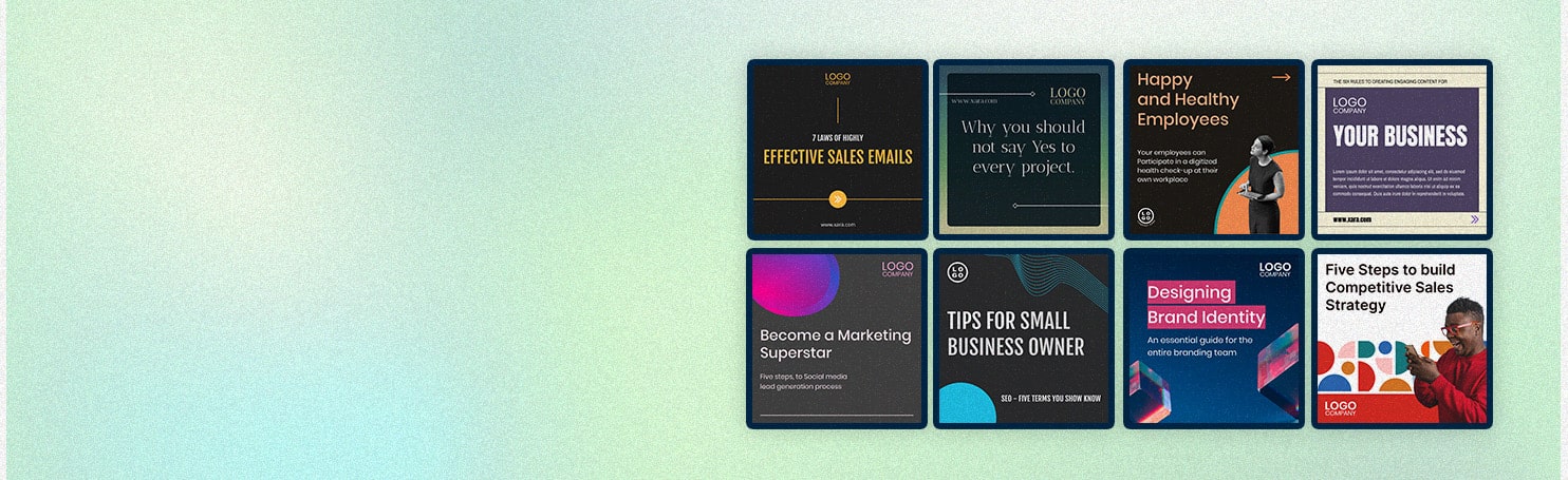 Social media carousel templates