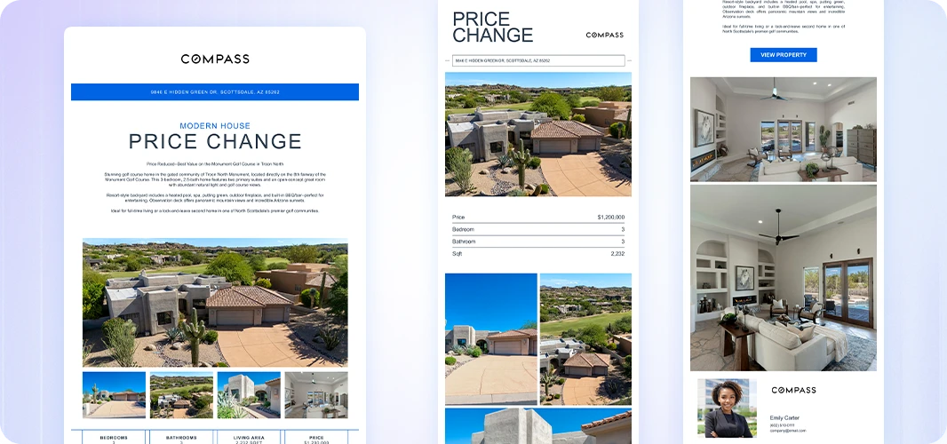 price reduction modern email